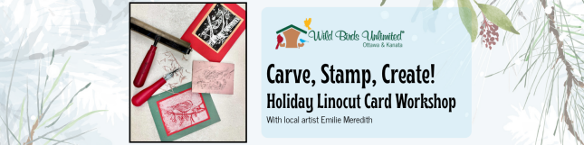 Carve, Stamp, Create! Holiday Linocut Card Workshop with Emilie Meredith